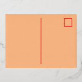 Rode en Crème Bloemen Stationery Folie Briefkaart (Achterkant)