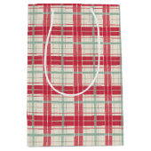 Rode en Crème Kerst Plaid Cadeautas (Voorkant)