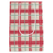 Rode en Crème Kerst Plaid Cadeautas (Achterkant)