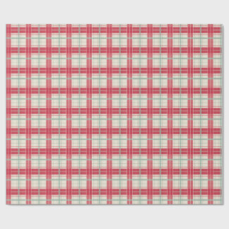 Rode en Crème Kerst Plaid Cadeautas Cadeaupapier