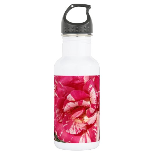 Rode en Crème Roos Waterfles (Voorkant)