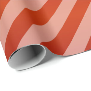 Rode en diagonale strepen cadeaupapier
