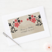 Rode en  Floral Wedding Stickers (Envelop)