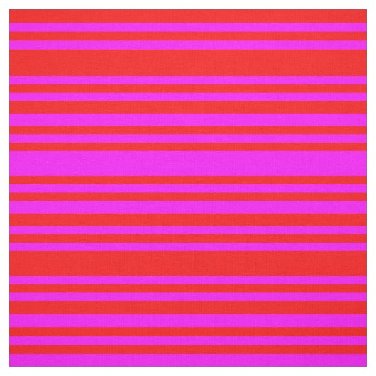 Rode en Fuchsia gekleurde strepen Stof (Swatch)