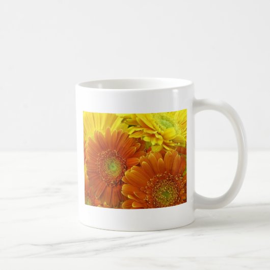 Rode en gele Afrikaanse zeedagen Koffiemok (Rechts)