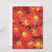 Rode en gele bloemen 1 bedankkaart (Voorkant)