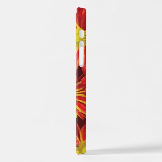 Rode en gele bloemen 1 iPhone hoesje (Linkerkant)