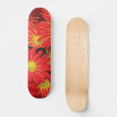 Rode en Gele Bloemen 1 Persoonlijk Skateboard (Voorkant)