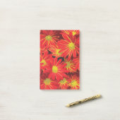 Rode en Gele Bloemen 1 Post-it® Notes (Op bureau)