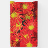 Rode en gele bloemen 1 spandoek (Verticaal)