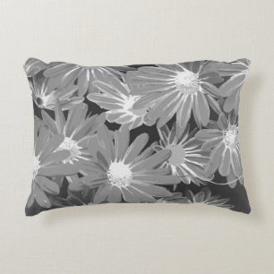 Rode en gele bloemen 2 accent kussen