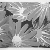 Rode en gele bloemen 2 drieluik wenskaart (Binnenkant midden)