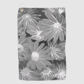 Rode en gele bloemen 2 golfhanddoek (Voorkant)