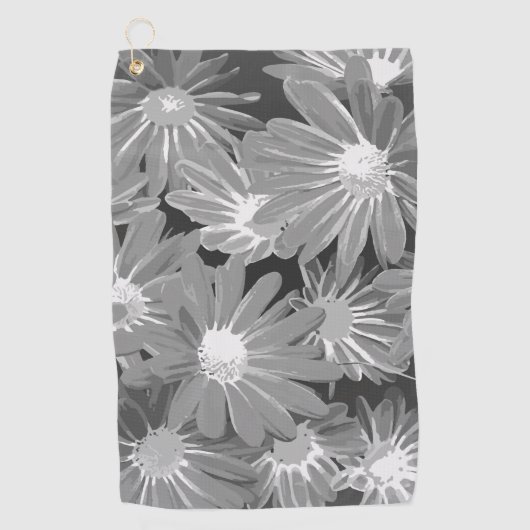 Rode en gele bloemen 2 golfhanddoek (Voorkant)