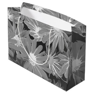 Rode en gele bloemen 2 groot cadeauzakje