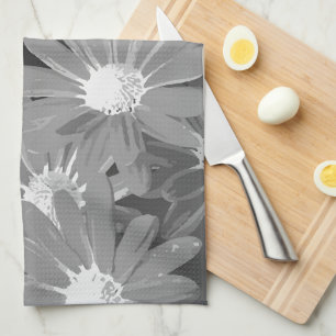 Rode en gele bloemen 2 theedoek