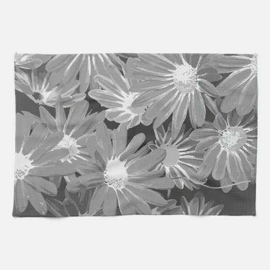 Rode en Gele Bloemen 2 Theedoek (Horizontaal)