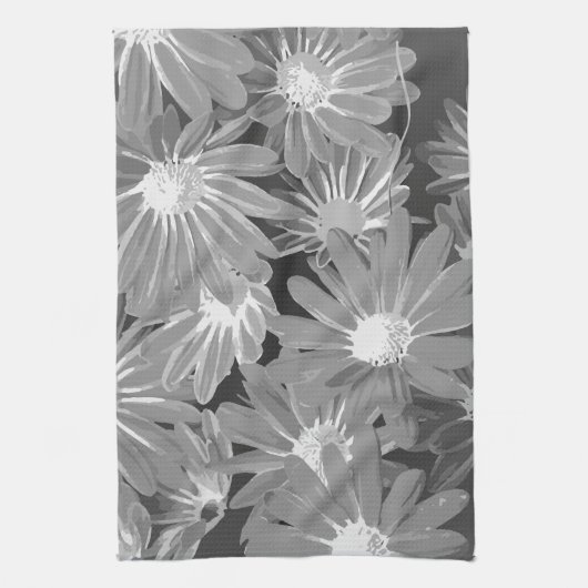 Rode en Gele Bloemen 2 Theedoek (Verticaal)