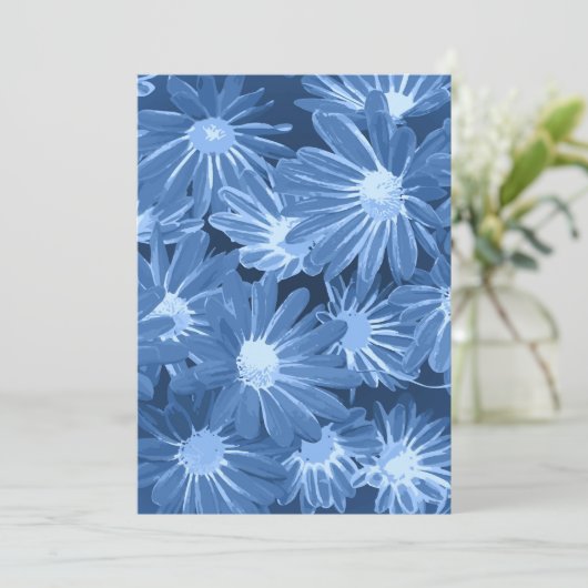 Rode en gele bloemen 3 bedankkaart (Staand voorkant)