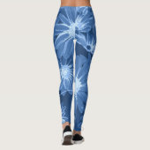 Rode en gele bloemen 3 leggings (Achterkant)