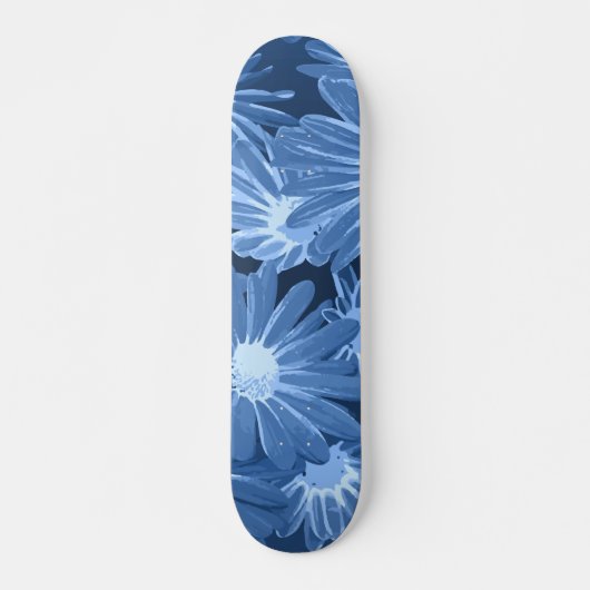 Rode en gele bloemen 3 persoonlijk skateboard (Voorkant)