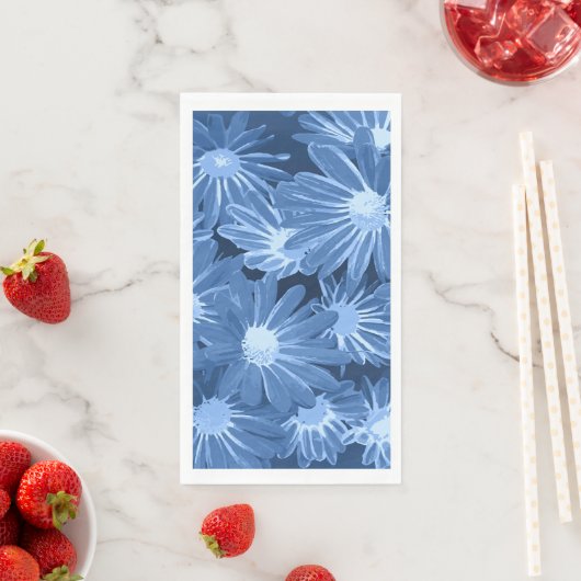 Rode en gele bloemen 3 servet (Insitu)