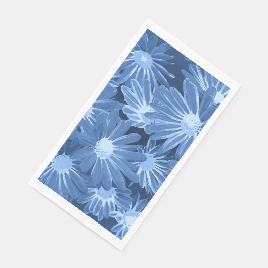 Rode en gele bloemen 3 servet (Hoek)