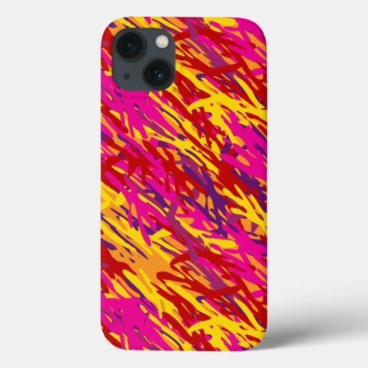 Rode en gele Camouflage Case-Mate iPhone Case (Achterkant)