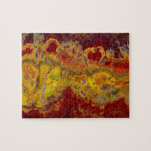Rode en gele Crayloa Jasper Legpuzzel (Horizontaal)