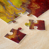 Rode en gele Crayloa Jasper Legpuzzel (Zijkant)