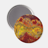 Rode en gele Crayloa Jasper Magneet (Voorkant / Achterkant)