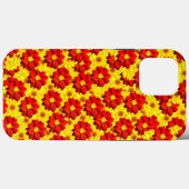 Rode en gele dahlia bloemen Case-Mate iPhone case (Achterkant (horizontaal))