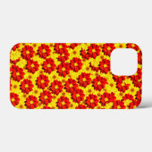 Rode en gele dahlia bloemen Case-Mate iPhone case (Achterkant (horizontaal))