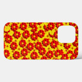 Rode en gele dahlia bloemen Case-Mate iPhone case (Achterkant (horizontaal))