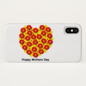 Rode en gele dahlia bloemen Happy Mothers Day Case-Mate iPhone Case (Achterkant (horizontaal))