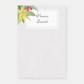 Rode en gele exotische bloemen post-it® notes (Voorkant)