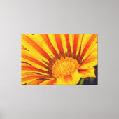 Rode en gele Gazania Acrylverf Canvas Afdruk (Voorkant)