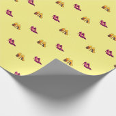 rode en gele hakken cadeaupapier (Hoek)