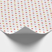Rode en gele harten cadeaupapier (Hoek)