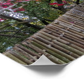 Rode en Gele Herfst Esdoornbladeren Poster (Hoek)