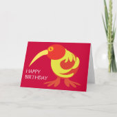 Rode en Gele Kiwi Kaart (Voorkant)