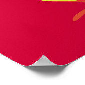 Rode en gele Kiwi Poster (Hoek)