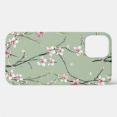rode en gele kleine bloem op groene achtergrond Case-Mate iPhone case (Achterkant (horizontaal))