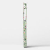 rode en gele kleine bloem op groene achtergrond Case-Mate iPhone case (Achterkant / Links)