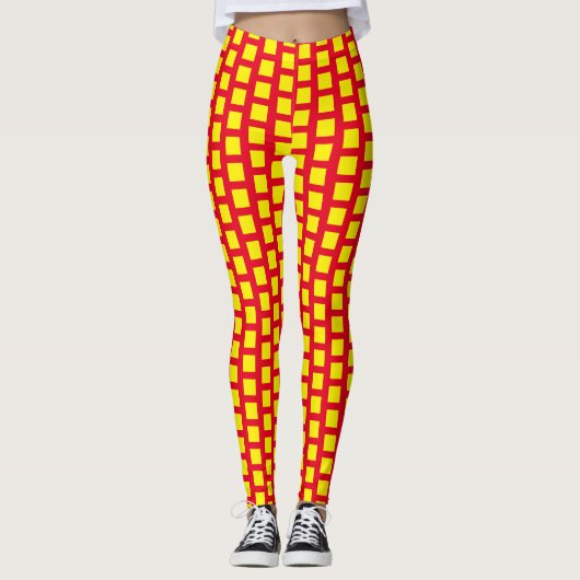 Rode en gele leggings (Voorkant)