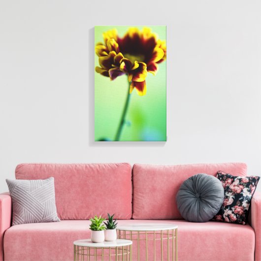 Rode en gele maisbloem Canvasafdruk Canvas Afdruk (Insitu (Woonkamer))