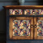  rode en gele Oerwouden papegaai Tissuepapier