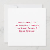 Rode en gele orchidee kaart (Achterkant)