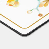 Rode en gele orchideeën op maat bureaumat (Hoek)