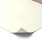  rode en gele papegaai door Edward Lear Poster (Hoek)